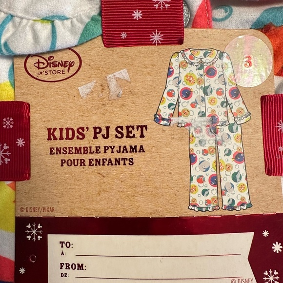 NWT Disney | Little Girl Finding Nemo & Dory Flannel Pajama Set Size 3T - Picture 4 of 6